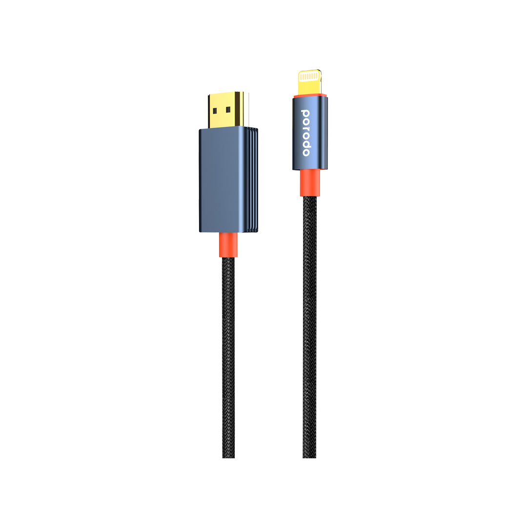 Porodo PD-CBL0016 / PD-CBL0017 Woven HDMI Cable 2m
