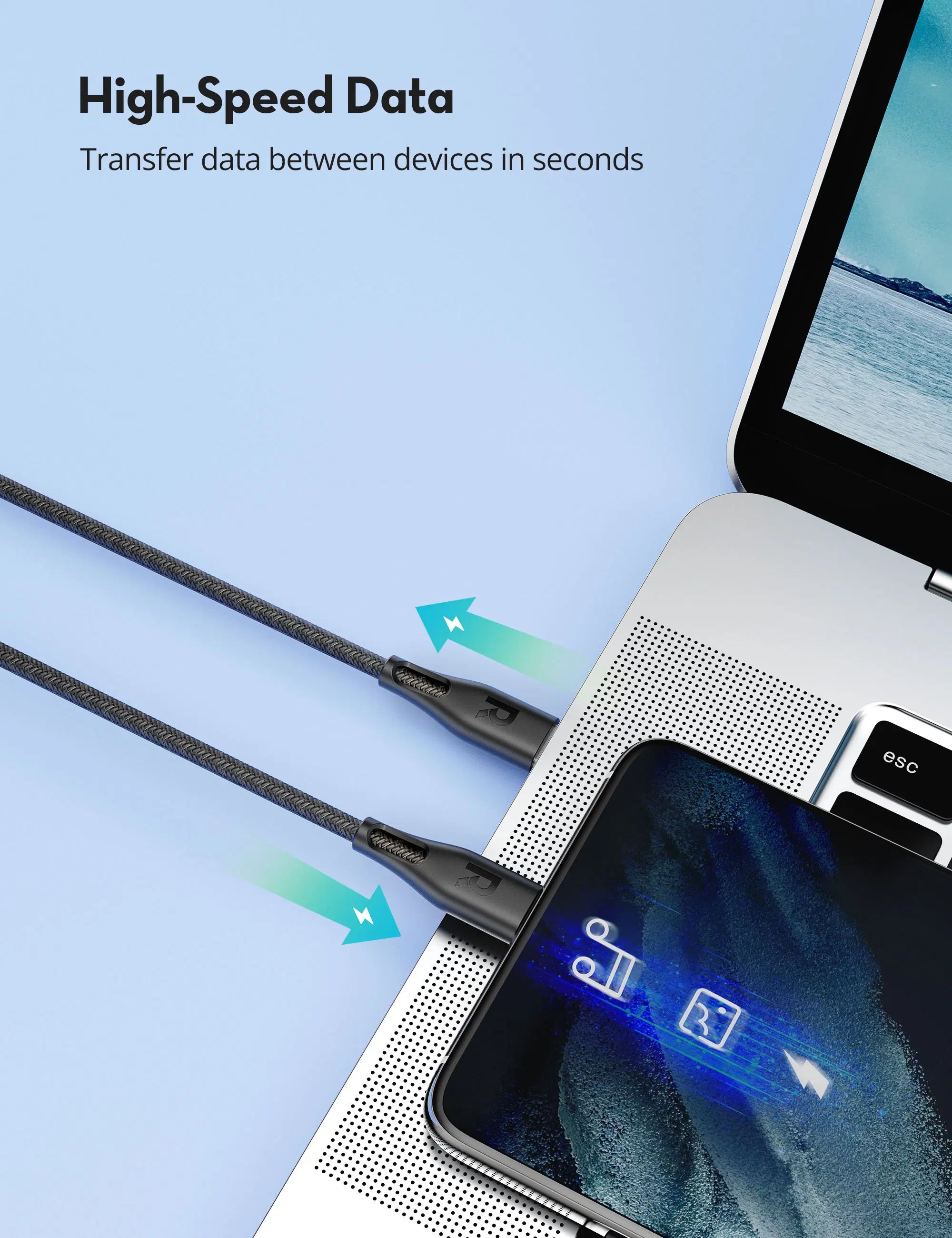 RAVPower 60W USB-C to USB-C Cable