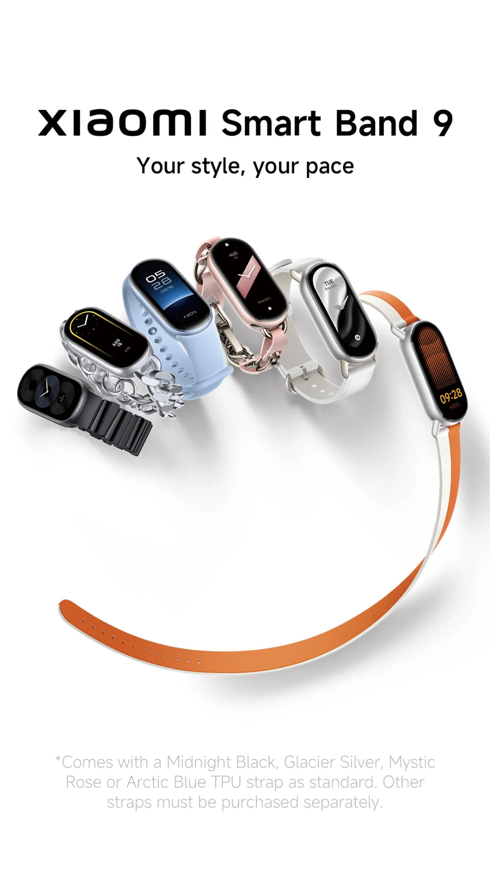 Xiaomi Smart Band 9 Fitness Tracker AMOLED Display