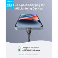 Anker A82B2 USB-C to Lightning PCR-Braided 3ft Cable