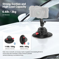 Neewer 6" Camera or Phone Suction Cup Mount