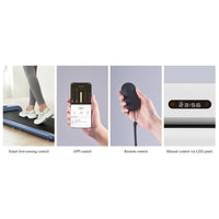 King Smith Foldable Walking Pad C2 - 1 HP - Blue in use - Treadmill | Buy Online in Kuwait | Pro Sports Kuwait