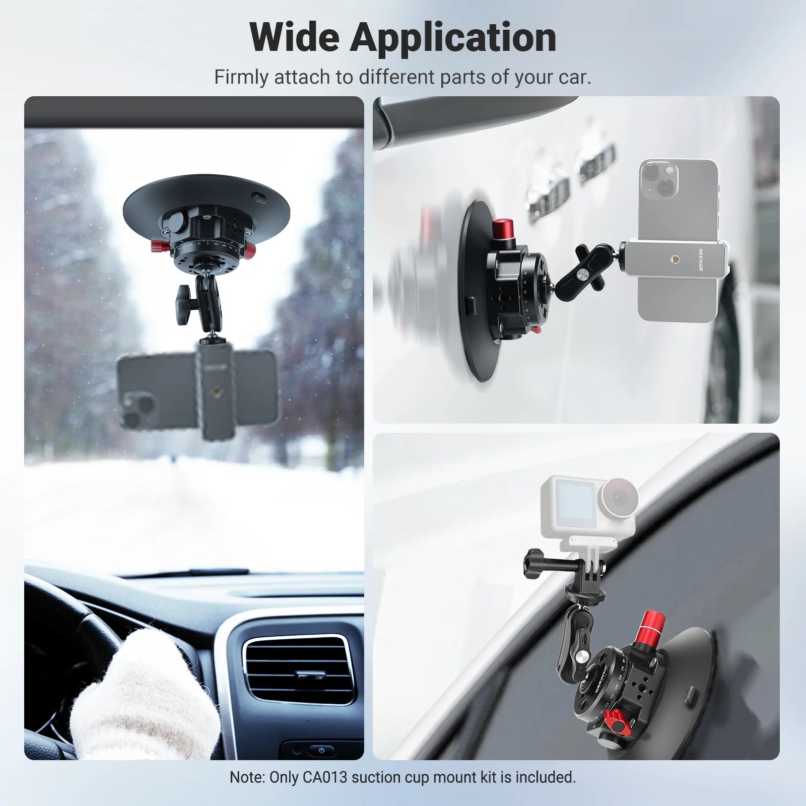 Neewer 6" Camera or Phone Suction Cup Mount