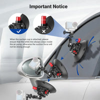 Neewer 6" Camera or Phone Suction Cup Mount