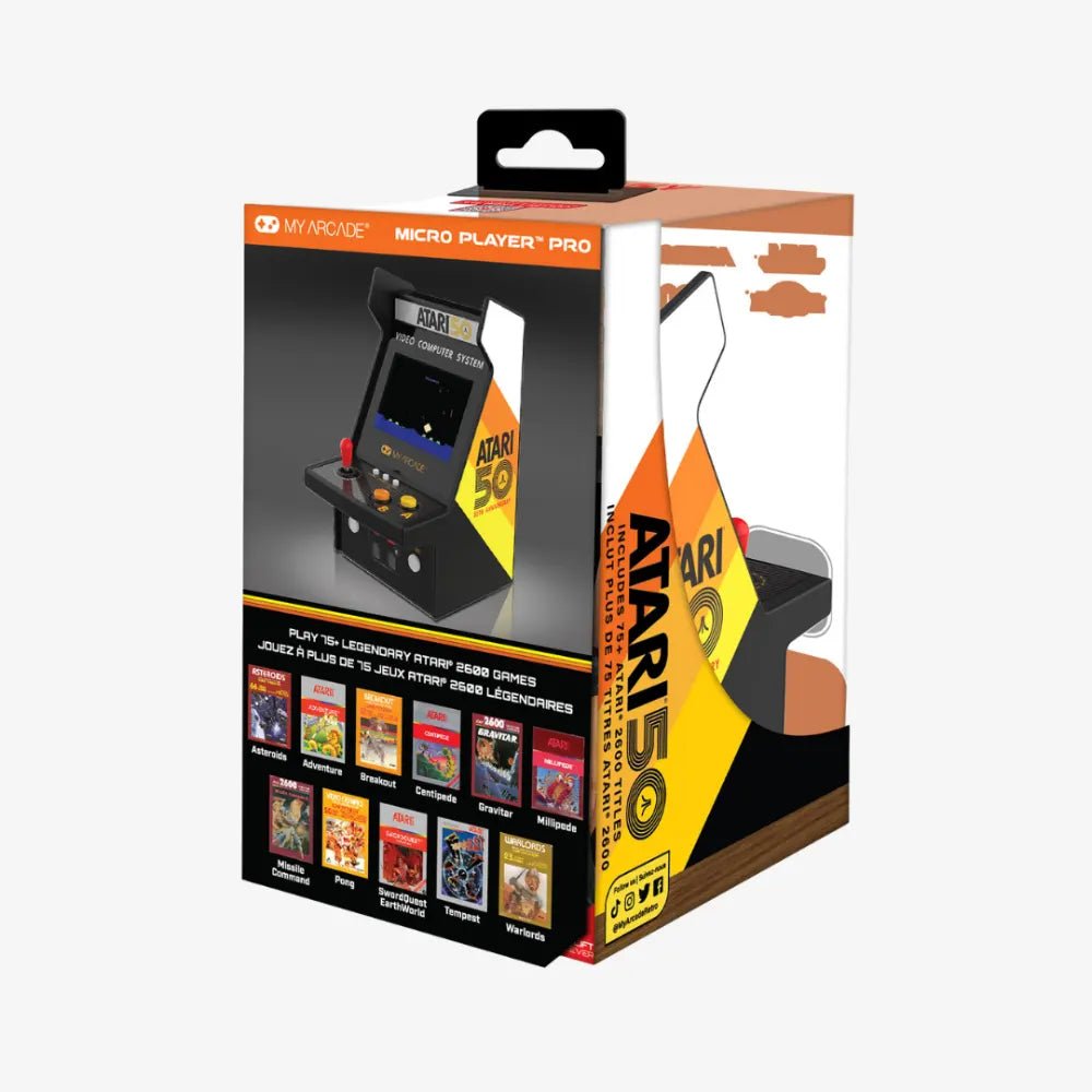 My Arcade Atari Micro Player Pro – Retro Handheld Console Featuring Classic Atari Games - Techty