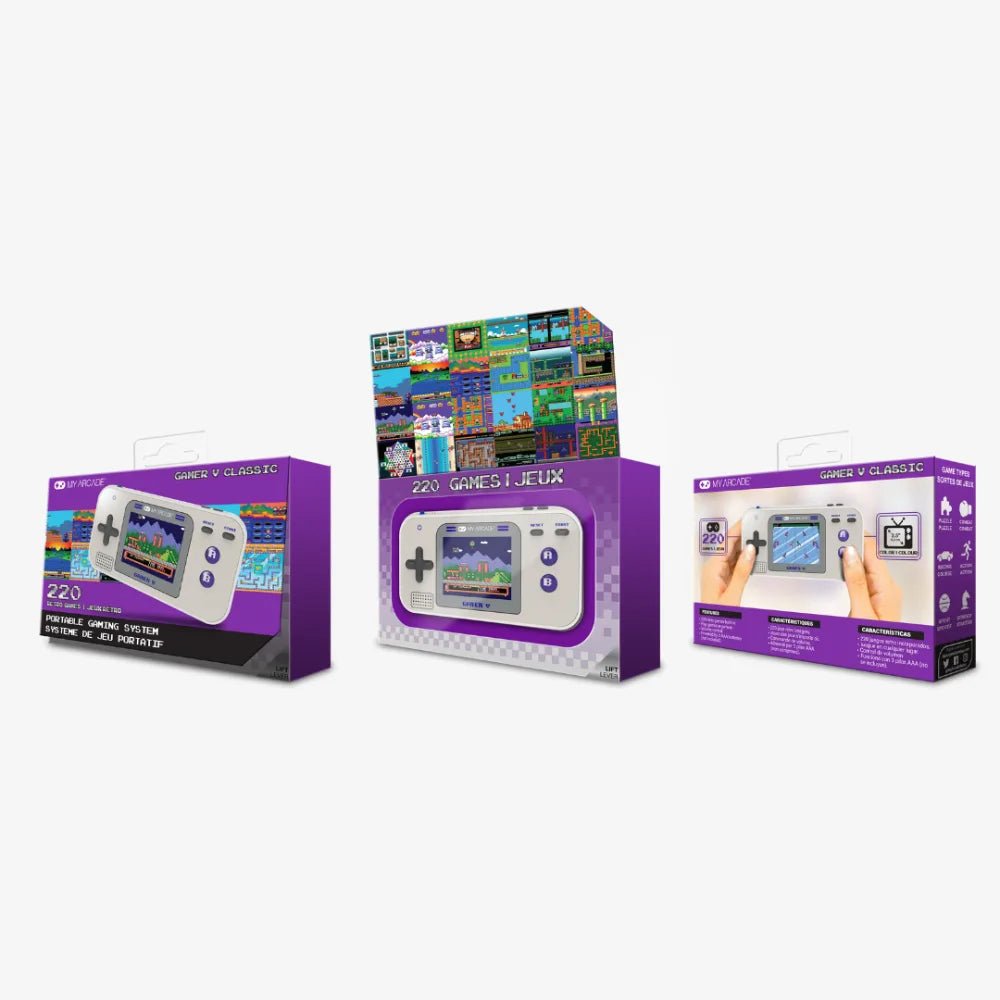 My Arcade Gamer V Classic – Handheld Gaming System with 220 Games - Techty