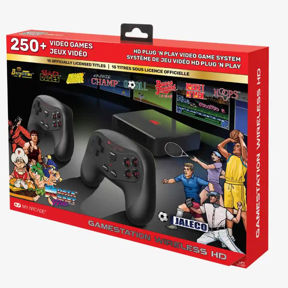 My Arcade GameStation Wireless HD – Plug & Play Console with 250+ Games - Techty