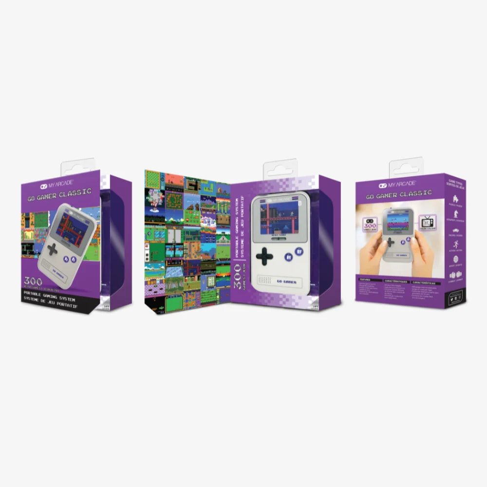 My Arcade Go Gamer Classic – Portable Handheld Gaming System (300 Games) - Techty
