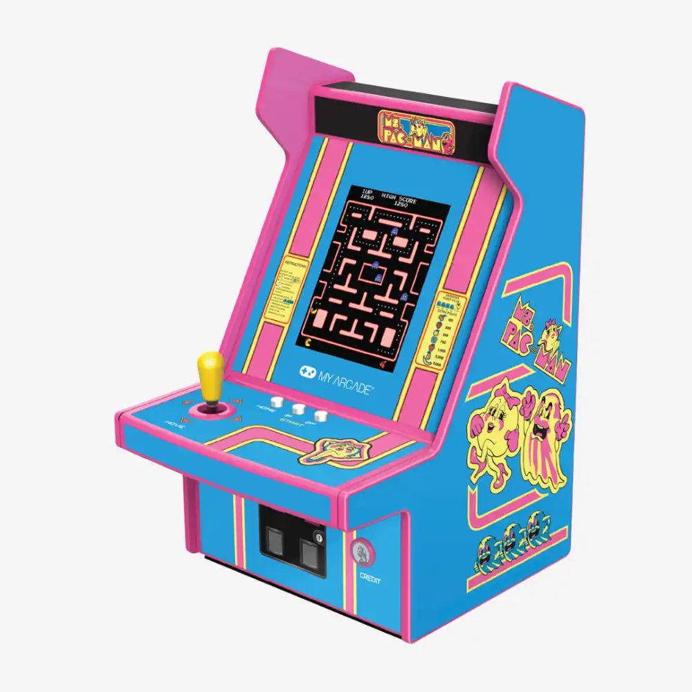 My Arcade Ms. PAC - MAN Micro Player Pro – Classic Retro Mini Arcade Console - Techty