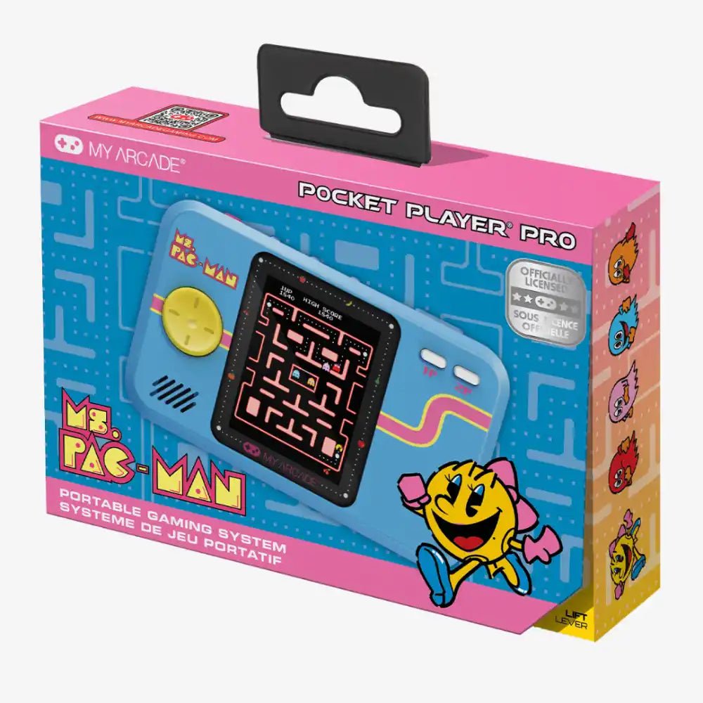 My Arcade Ms. PAC - MAN Pocket Player Pro – Official Retro Handheld Console by My Arcade - Techty