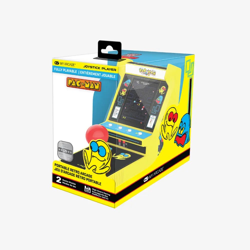 My Arcade PAC - MAN Joystick Player – Retro Portable Arcade Console - Techty