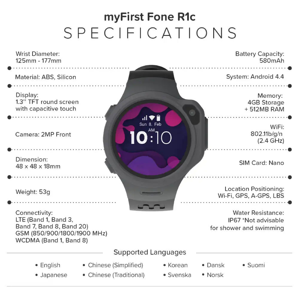 MYFIRST Fone R1C - Grey - Techty