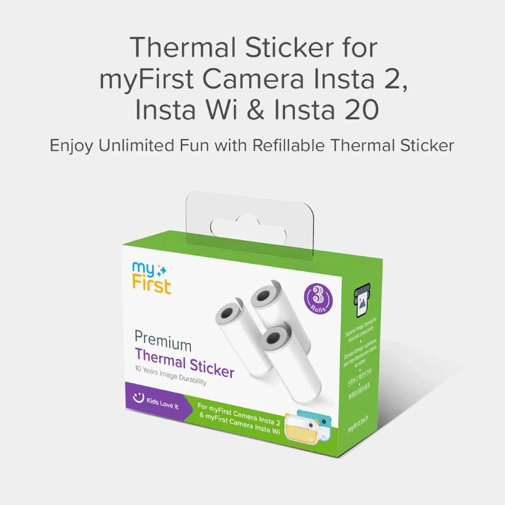 MYFIRST Thermal Sticker Rolls – Insta 2 and Insta Wi - Techty