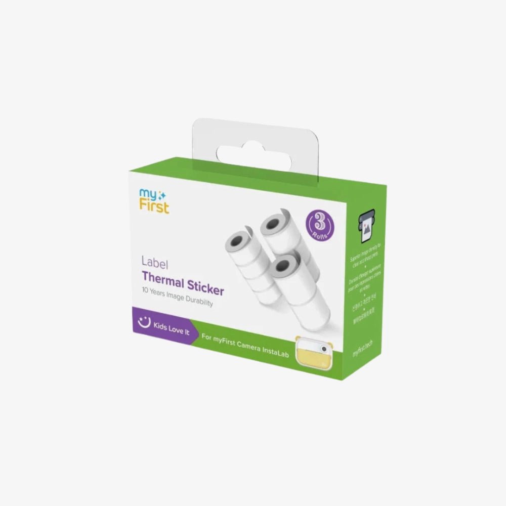 MYFIRST Thermal Sticker White Label Rolls Insta Wi - Techty