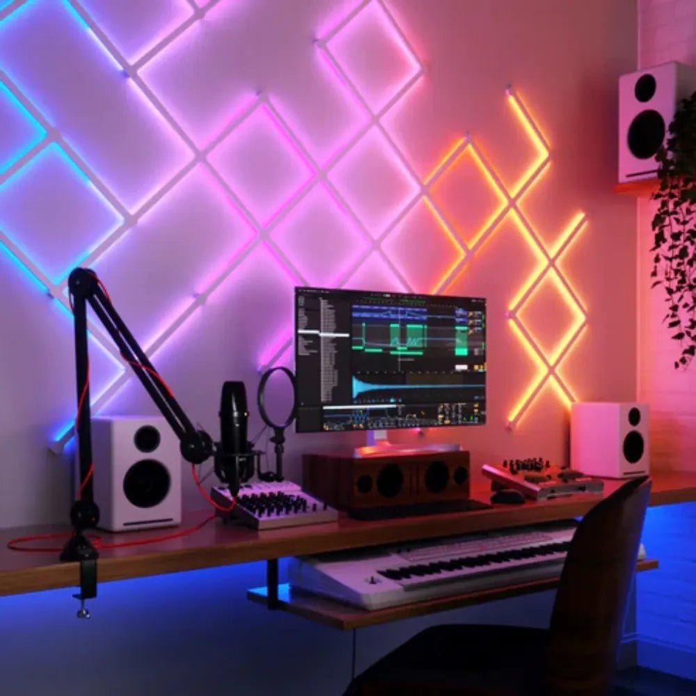 Nanoleaf Lines Squared Expansion Kit – WiFi LED Panel System w/ Music Visualize – 3 Pack - Techty