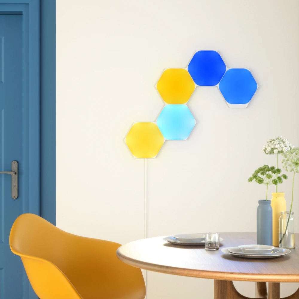 Nanoleaf Shapes Hexagon Starter Kit – 5 Pack (White, EU/UK) - Techty
