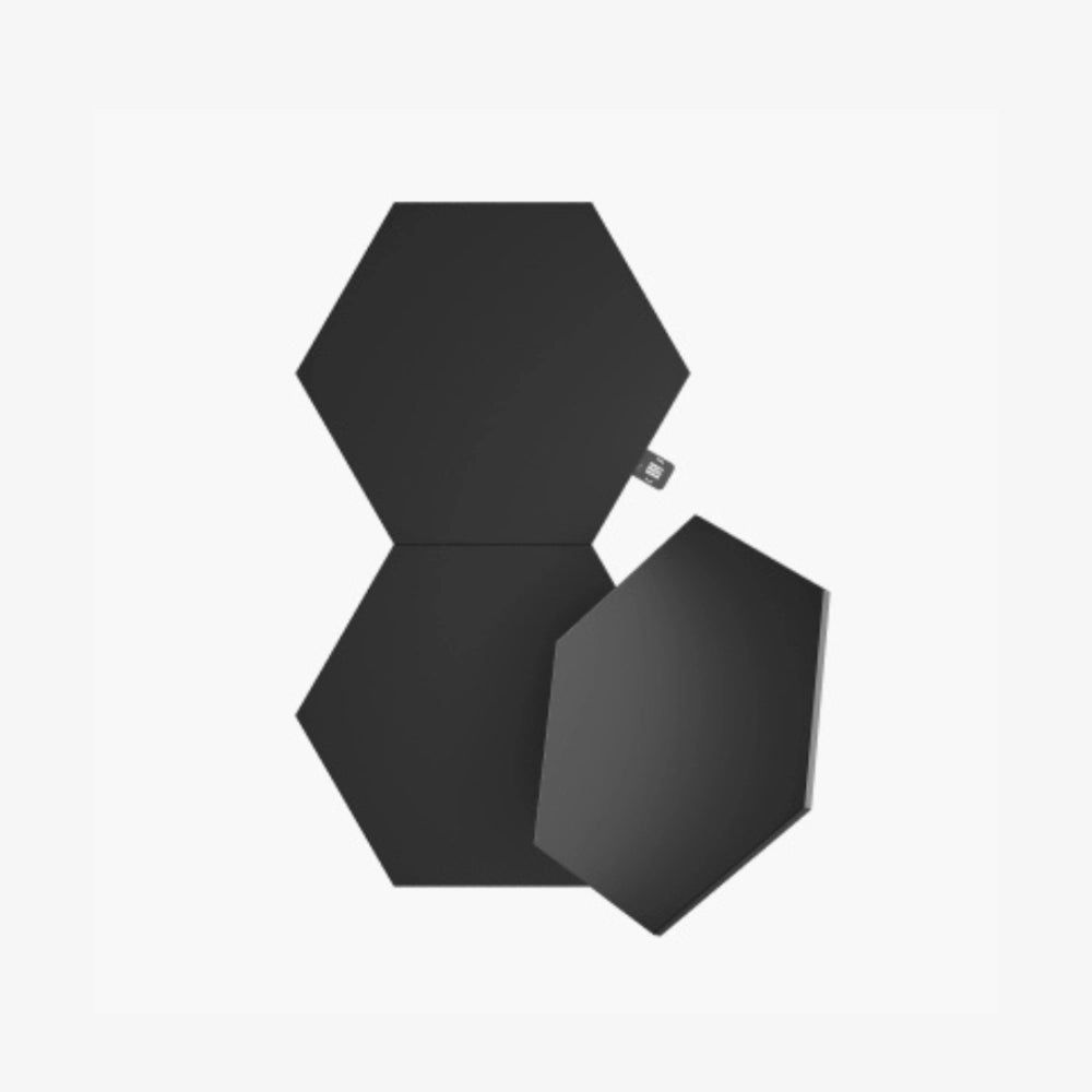 Nanoleaf Shapes Ultra Black Expansion Pack – Hexagons/Triangles (3 Panels) - Techty
