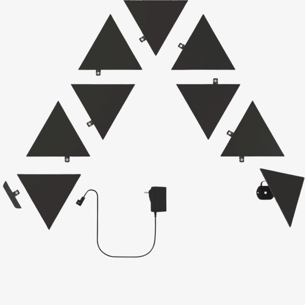 Nanoleaf Shapes Ultra Black Expansion Pack – Hexagons/Triangles (3 Panels) - Techty