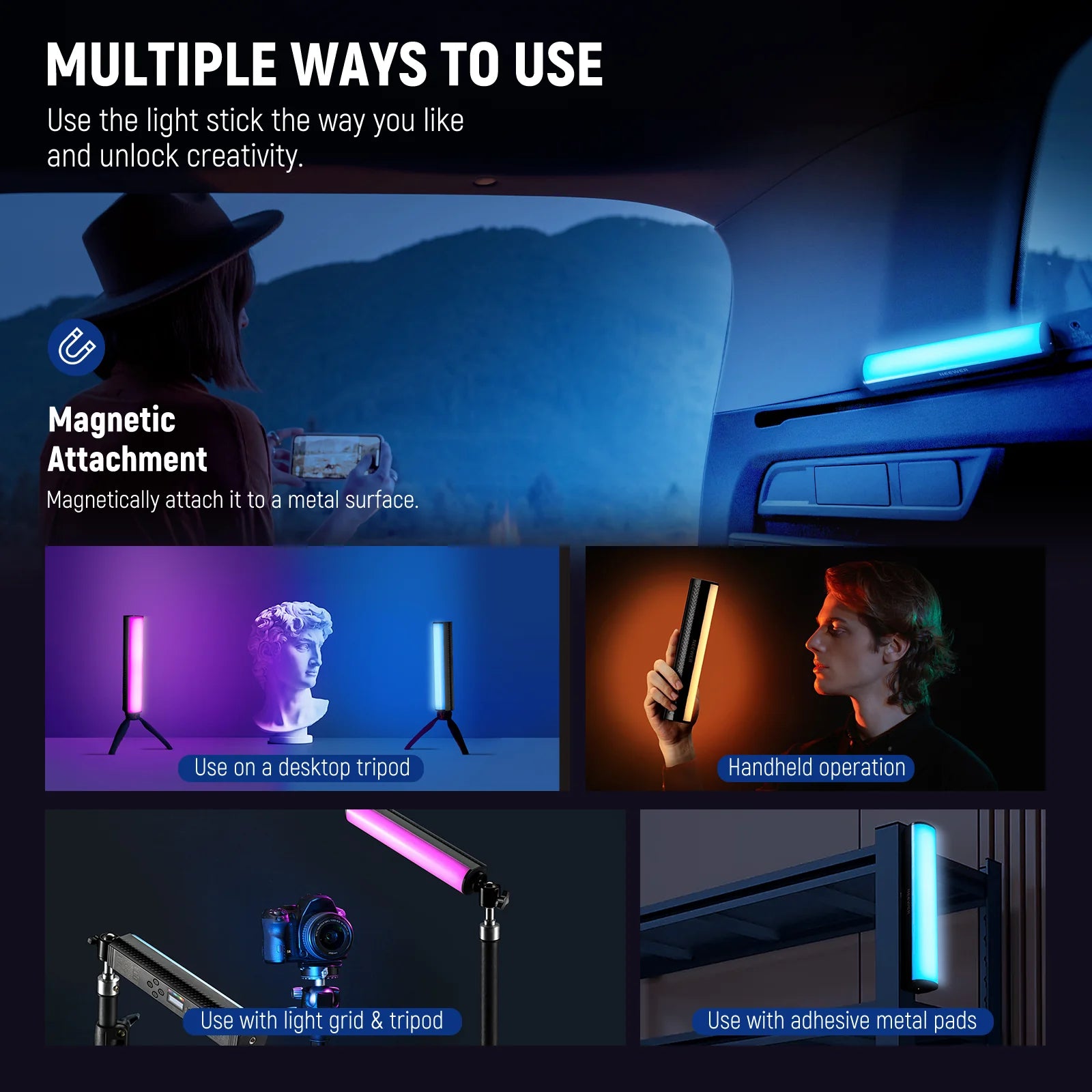 Neewer TL21C App RGB LED Light Wand