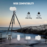 Neewer LT07 Aluminum Travel Tripod with Ball Head