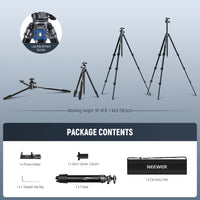 Neewer LT07 Aluminum Travel Tripod with Ball Head