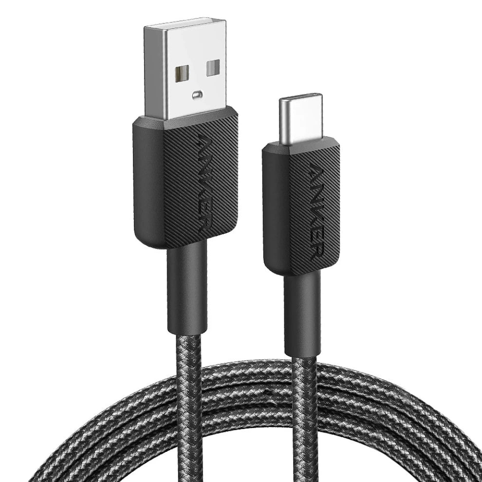 Anker 322 USB-A to USB-C Cable (6ft Braided) Black
