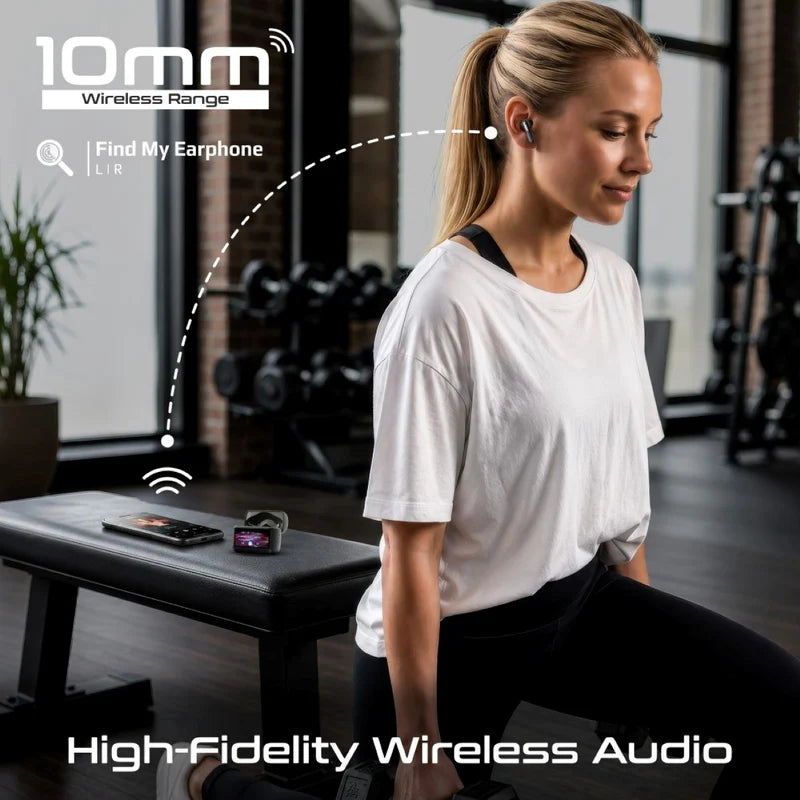 Promate Arix HD ANC Smart Display TWS Earbuds