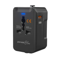 Porodo Blue PD 20W Travel Adapter- Black