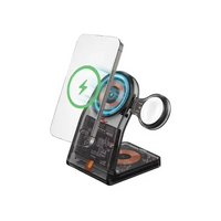 Porodo Transparent Shell Wireless Charging Stand FWC062-BK