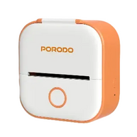 Porodo Lifestyle Pocket HD Thermal Printer - White/Orange