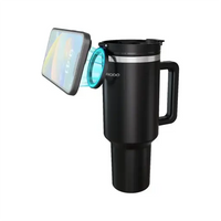 Porodo Lifestyle Hydrate & Hold Magnetic Mount 40oz Insulated Tumbler LFS14-Black