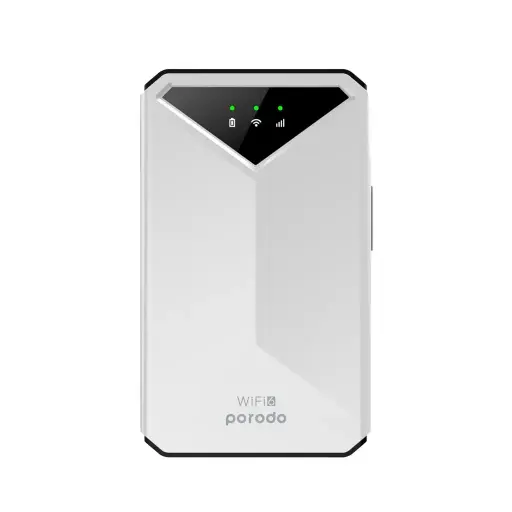 Porodo 4G LTE & Wifi 6 Pocket Router - White