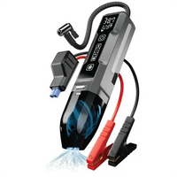 Porodo Ignatov Jump Starter & Air Pump with Handheld Vacuum & USB-C Recharge -Black