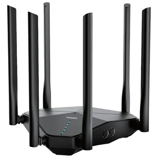 Porodo Dual Band Portable Wi-Fi Router -Black