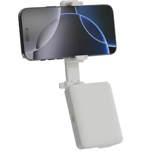 Porodo Lifestyle 3-in 1 Bluetooth Selfi Stick 360° with Detachable Fill Light & Stand-White