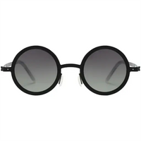 Porodo Lifestyle Geneva Round Frame Sunglasses -Black