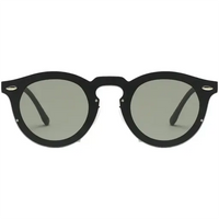 Porodo Lifestyle Dale Round Frame Sunglasses -Black