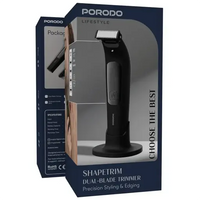 Porodo Lifestyle Shapetrim Dual-Blade Trimmer Precision Styling & Edging-Black
