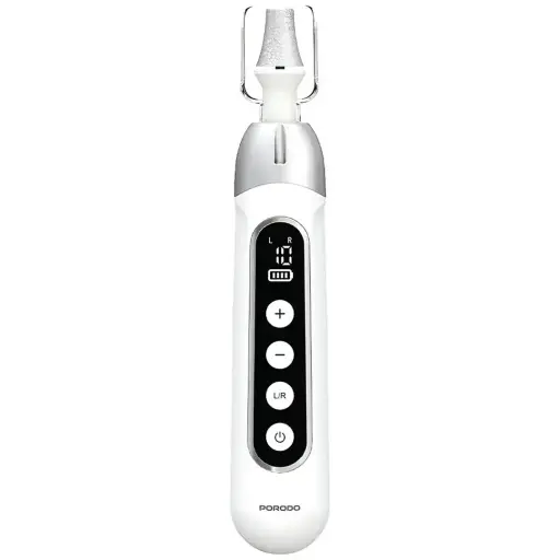 Porodo 8-In-1 Rechargeable Electric Nail Drill with Manicure and Pedicure -White