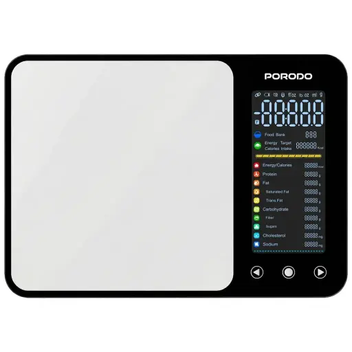 Porodo Lifestyle Kalio Smart Food Kitchen Scale-Silver
