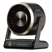 Porodo Lifestyle Chillo Core Desktop Fan with LED Display - Black