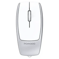 Porodo Wireless Mouse 1600DPI with Card Reader-Silver