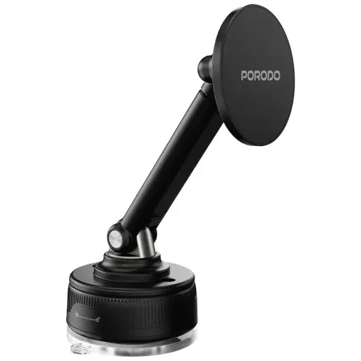Porodo MagExtend MagSafe Phone Holder with Adhesive Base Grip - Black