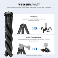 Neewer T30 Flexible Tripod with Magnetic Phone Holder
