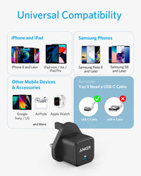 Anker A2149 PowerPort III 20W Cube USB-C Fast Charging Adapter