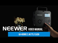 Neewer Q4 400W 2.4G TTL Flash with Battery