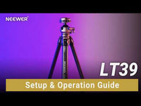 Neewer LT35 Carbon Fiber Travel Tripod with 360° Panorama Ball Head