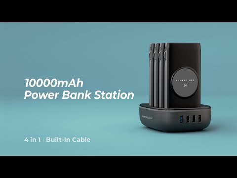 Powerology 4-in-1 Station 10000mAh PD 100W Wireless Power Bank