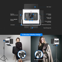 Neewer RGB660 Pro LED Video Light with Barndoor