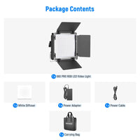 Neewer RGB660 Pro LED Video Light with Barndoor